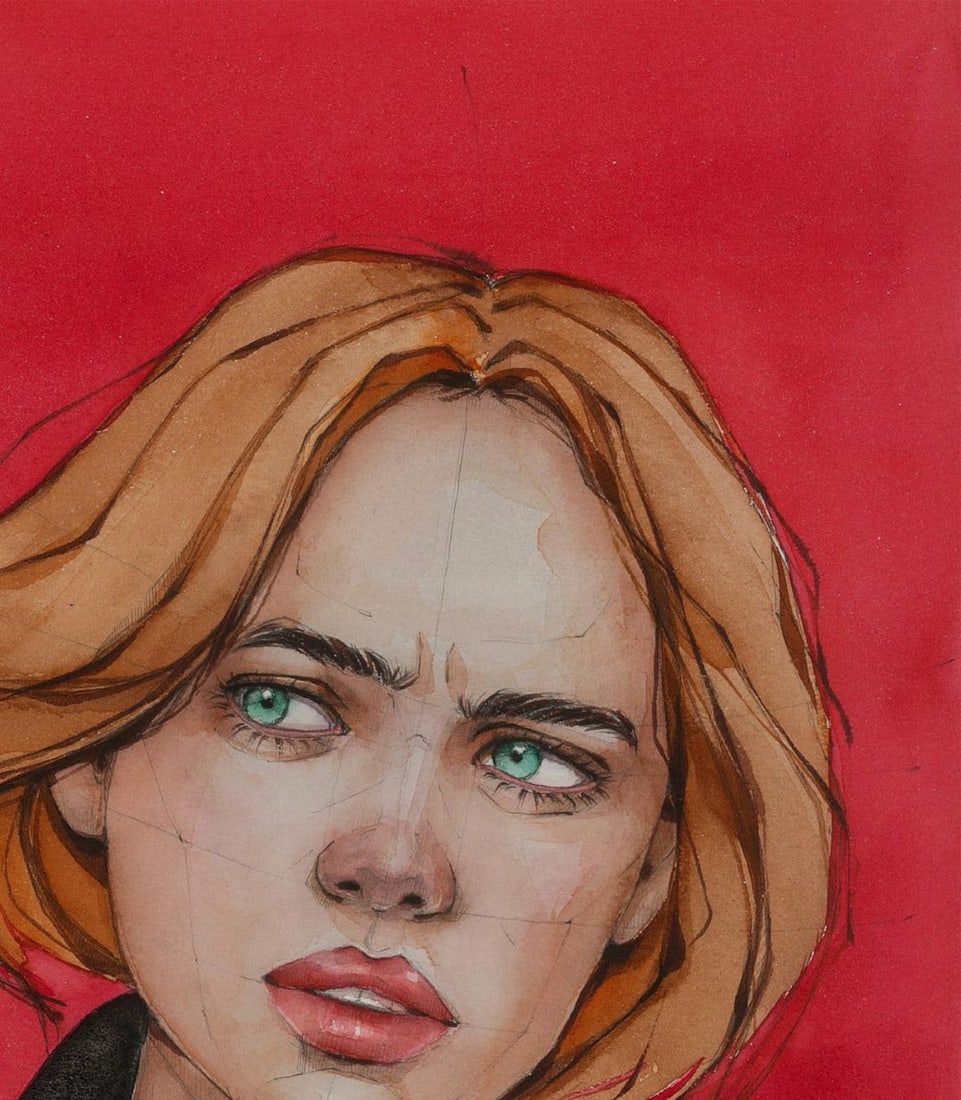 Watercolor painting Mistrust Victoria Kagalovska - 5