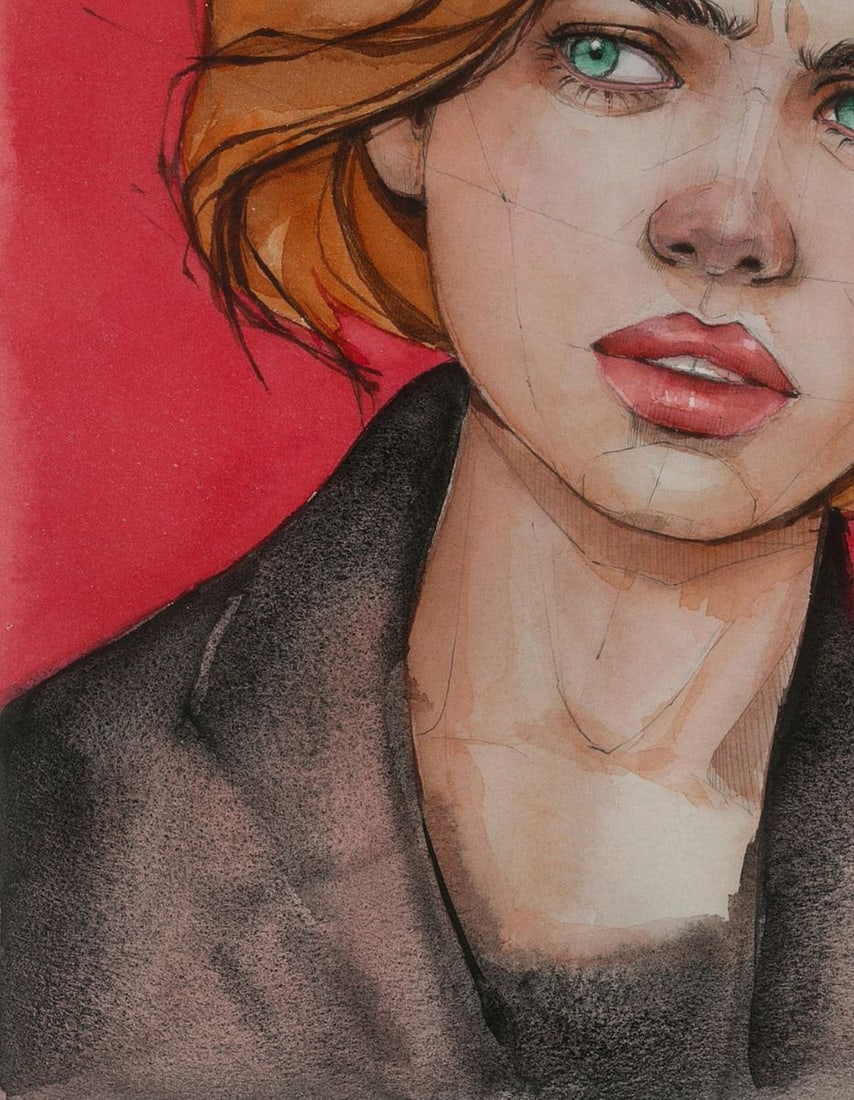 Watercolor painting Mistrust Victoria Kagalovska - 6