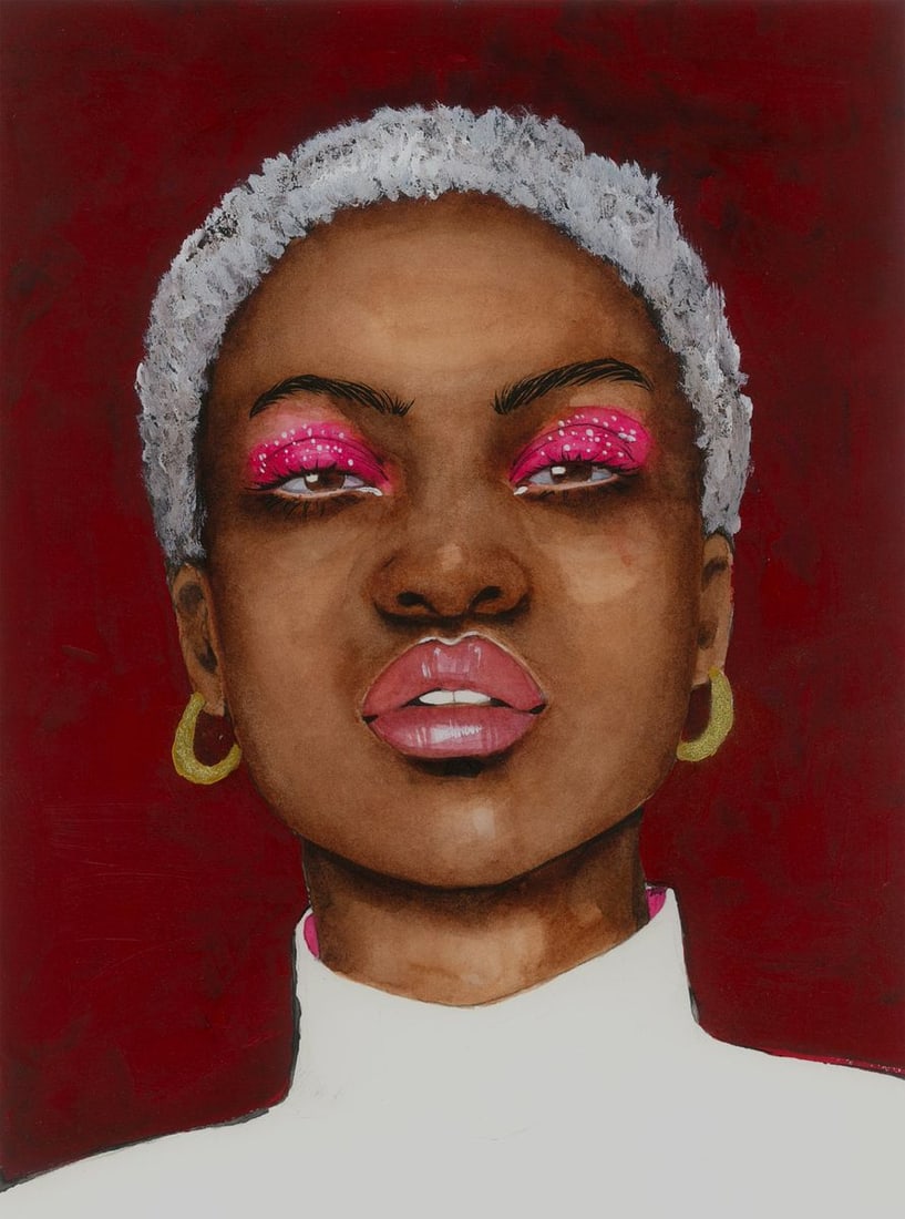 Watercolor painting Bold Elegance Victoria Kagalovska: Title: Watercolor painting Bold Elegance Victoria Kagalovska Description: No. Kagal 22 *** ABOUT THIS PAINTING *** * TITLE: "Bold Elegance" * ARTISTS: Victoria Kagalovska* SIZE: 30x40 cm/'11.81x15.74