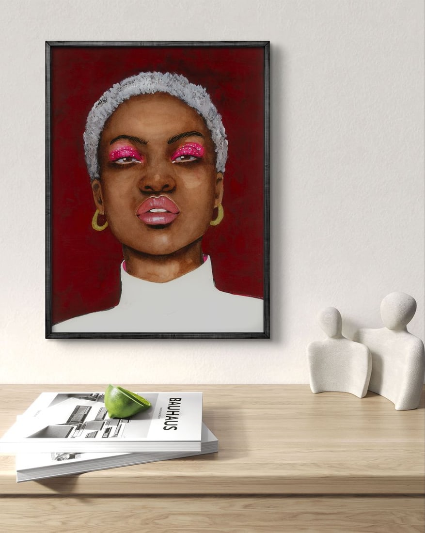 Watercolor painting Bold Elegance Victoria Kagalovska - 3