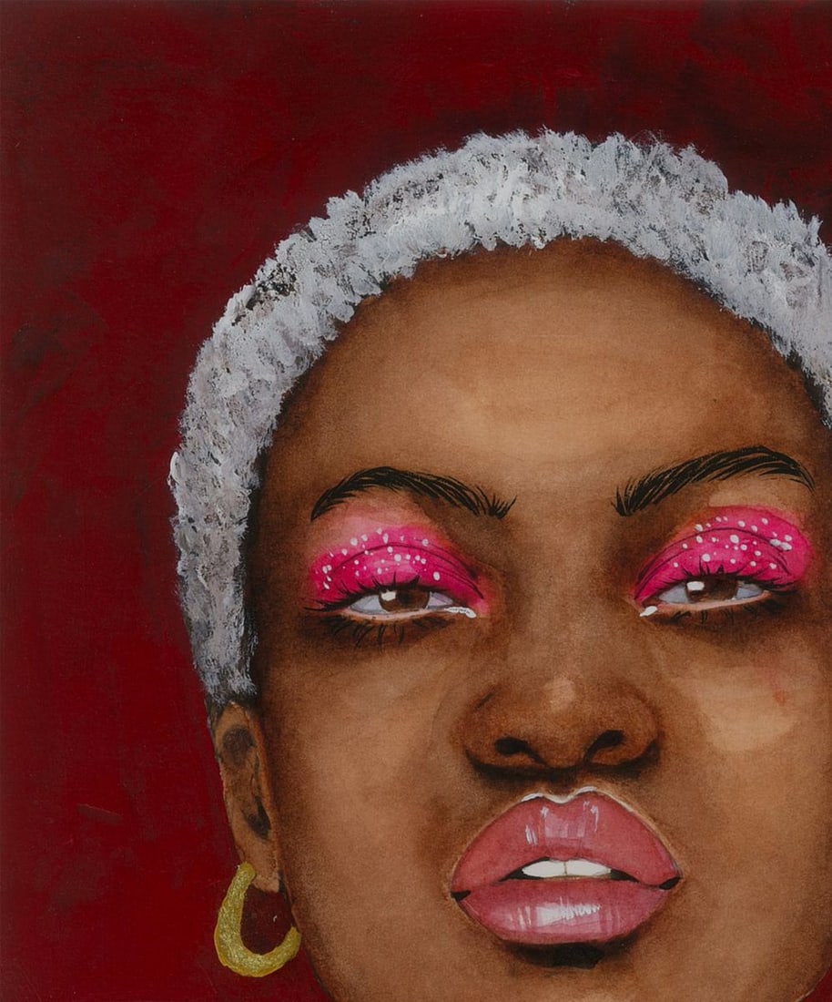 Watercolor painting Bold Elegance Victoria Kagalovska - 4