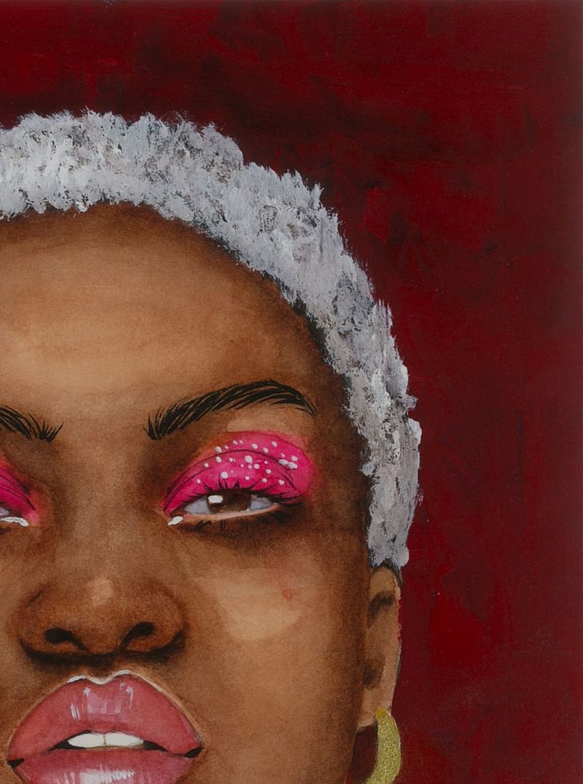 Watercolor painting Bold Elegance Victoria Kagalovska - 5