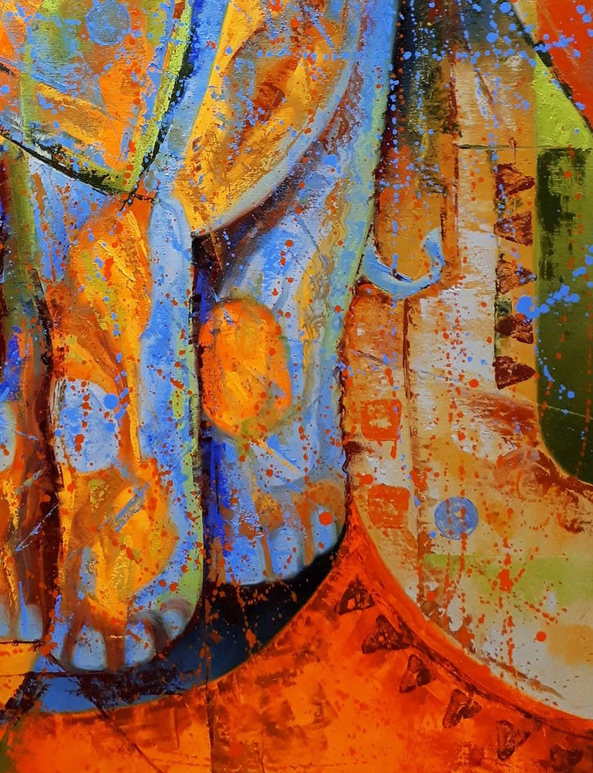 Oil painting Blue Elephant Sergey Voichenko - 7