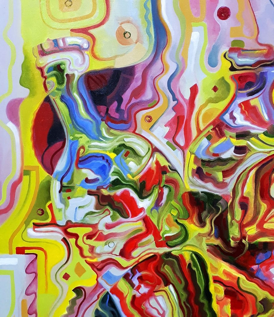 Oil painting Two dancing bottles Sergey Voichenko - 4