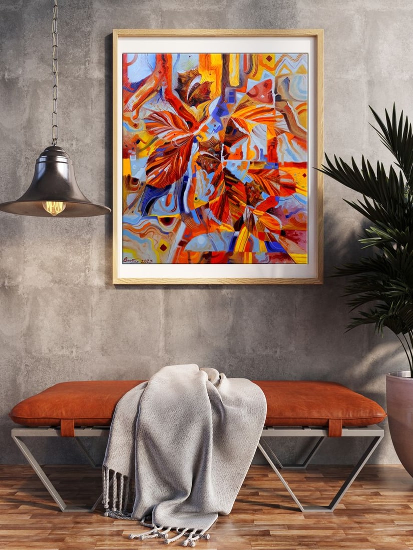 Oil painting Chestnuts in October Sergey Voichenko - 3