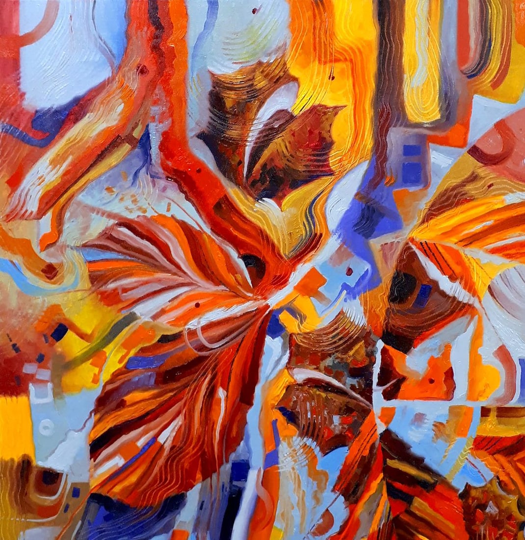 Oil painting Chestnuts in October Sergey Voichenko - 4