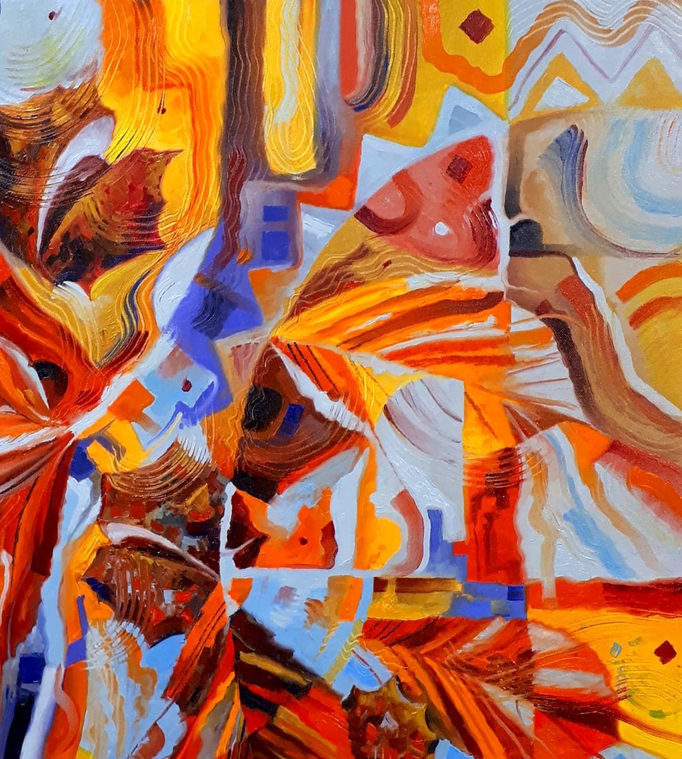 Oil painting Chestnuts in October Sergey Voichenko - 5