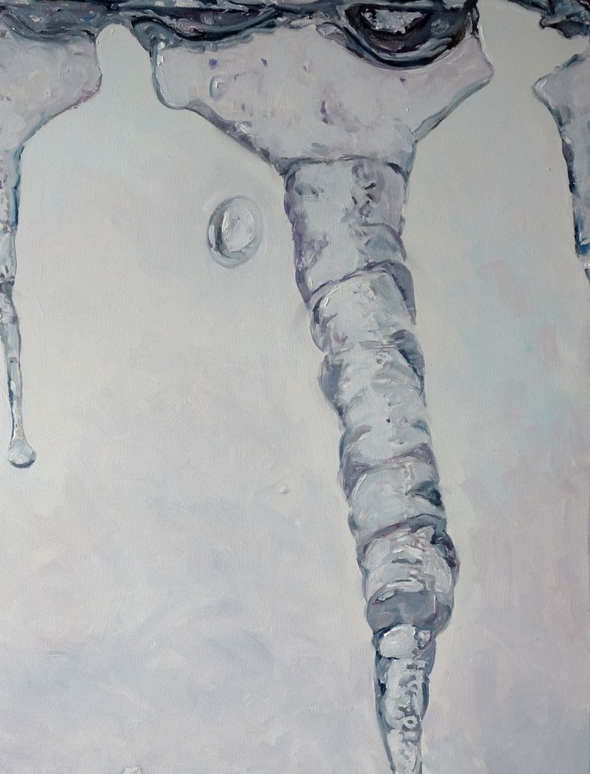 Oil painting Winter tear Anatoly Varvarov - 5