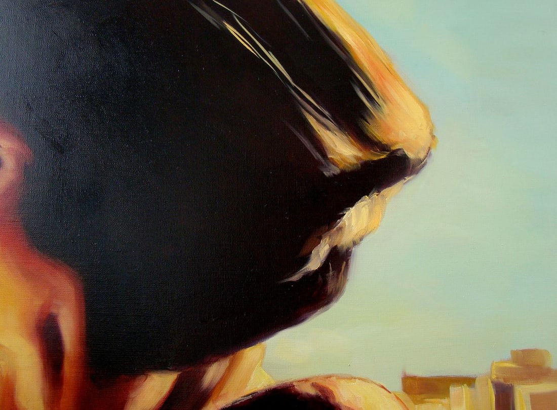 Oil painting Crazy eyes Yulia Lihina - 11