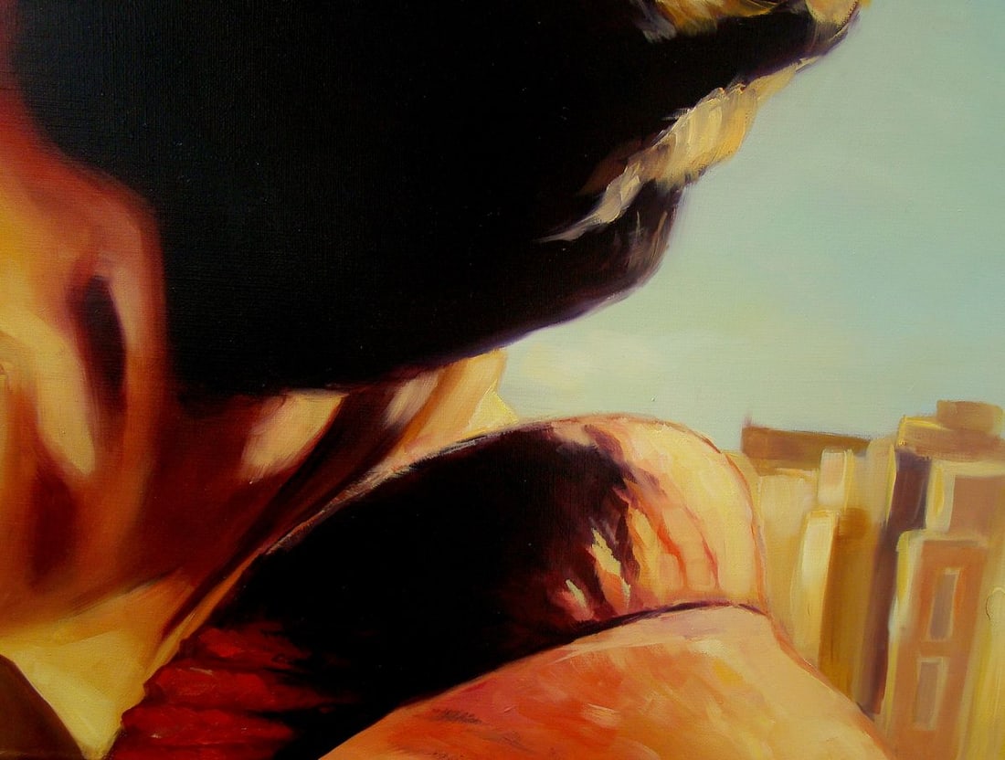 Oil painting Crazy eyes Yulia Lihina - 6