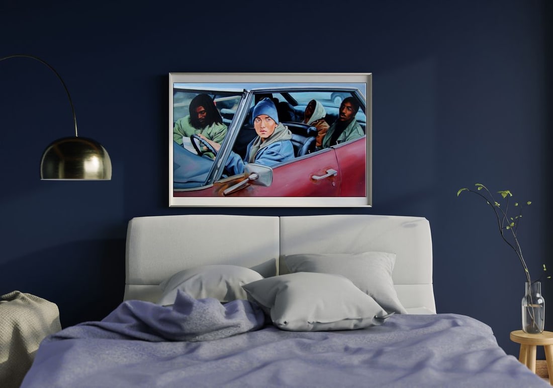 Oil painting Eminem and friends Yulia Lihina - 2