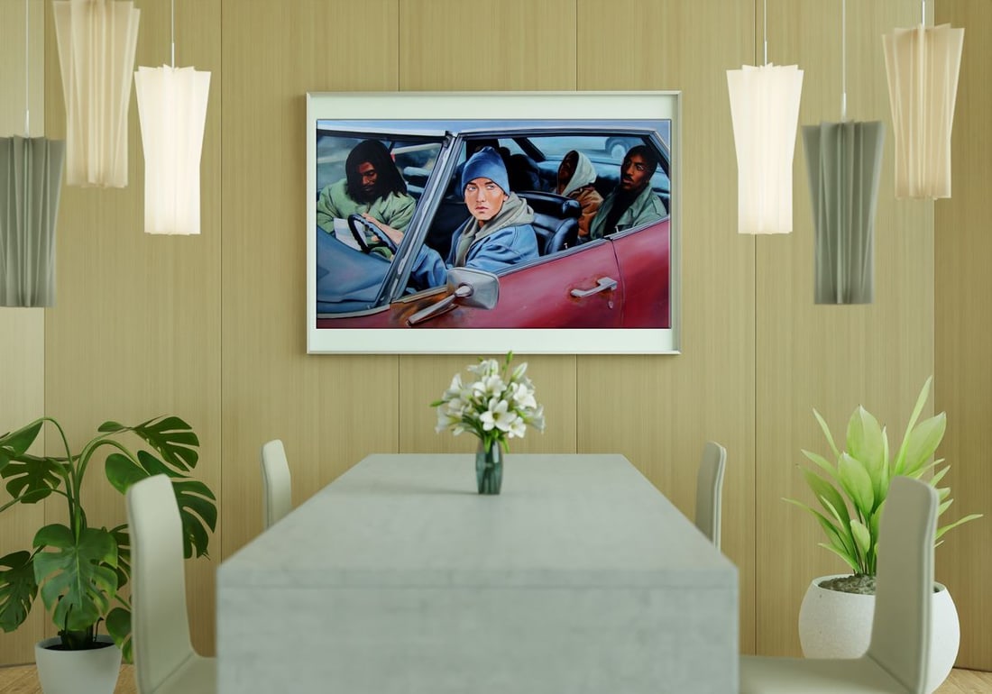 Oil painting Eminem and friends Yulia Lihina - 3