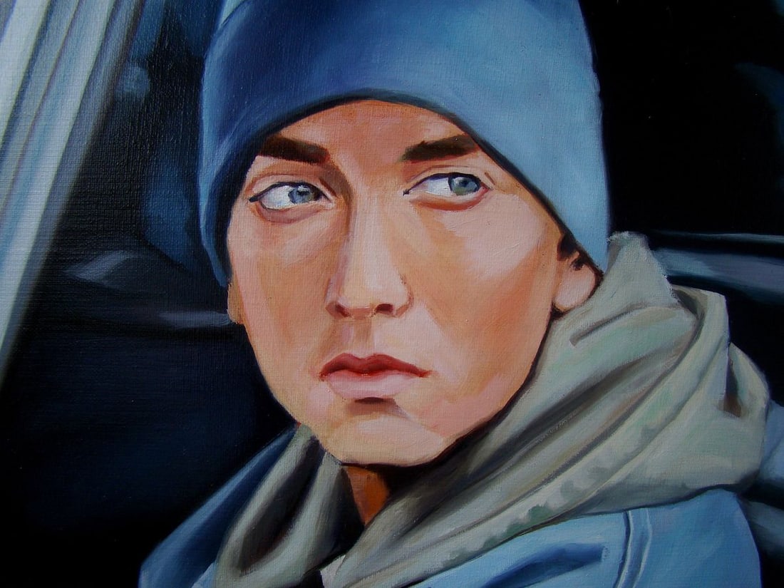 Oil painting Eminem and friends Yulia Lihina - 7