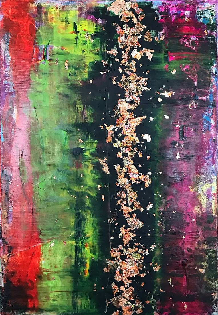 Acrylic painting Burlesque Olga Melezhik: Title: Acrylic painting Burlesque Olga Melezhik Description: No. Mel 56The painting titled "Burlesque" by Olga Melezhik is a vivid abstract work that radiates boldness and theatrical flair. With