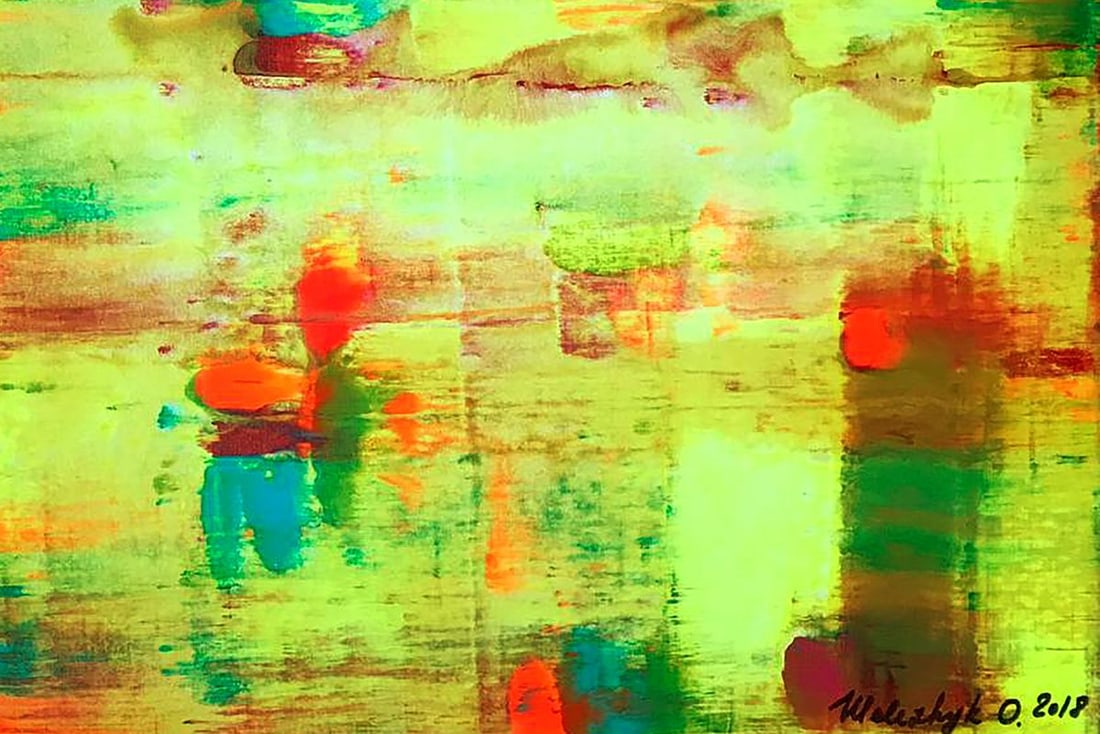 Acrylic painting What color is yellow Olga Melezhik - 7