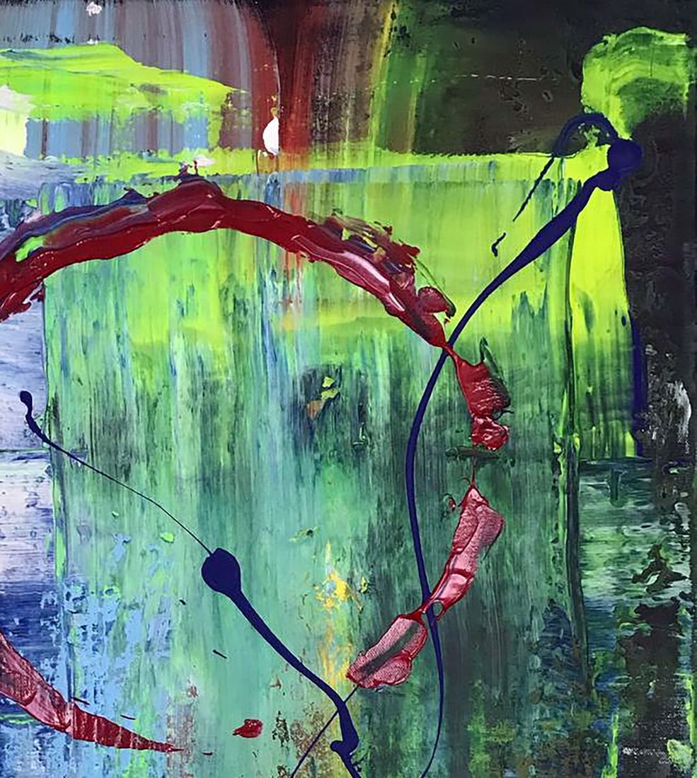 Acrylic painting Red sun Olga Melezhik - 5