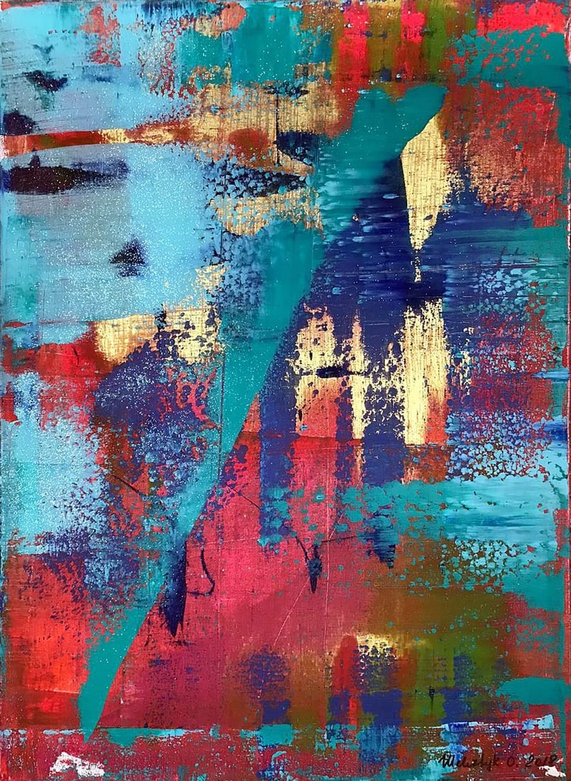 Acrylic painting Summer breeze Olga Melezhik (1 of 7)