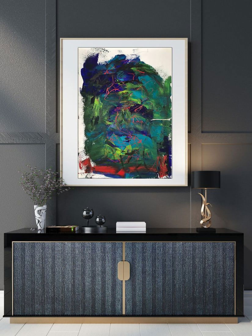 Acrylic painting Face Olga Melezhik - 2