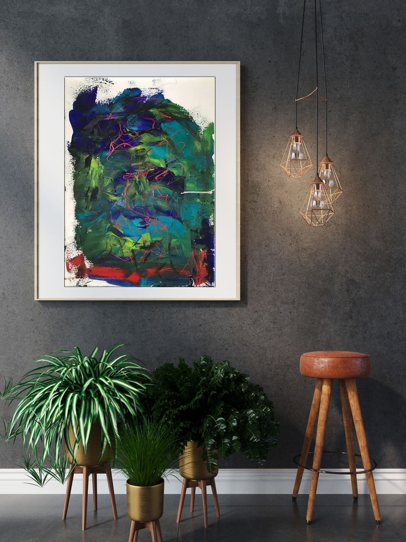 Acrylic painting Face Olga Melezhik - 3