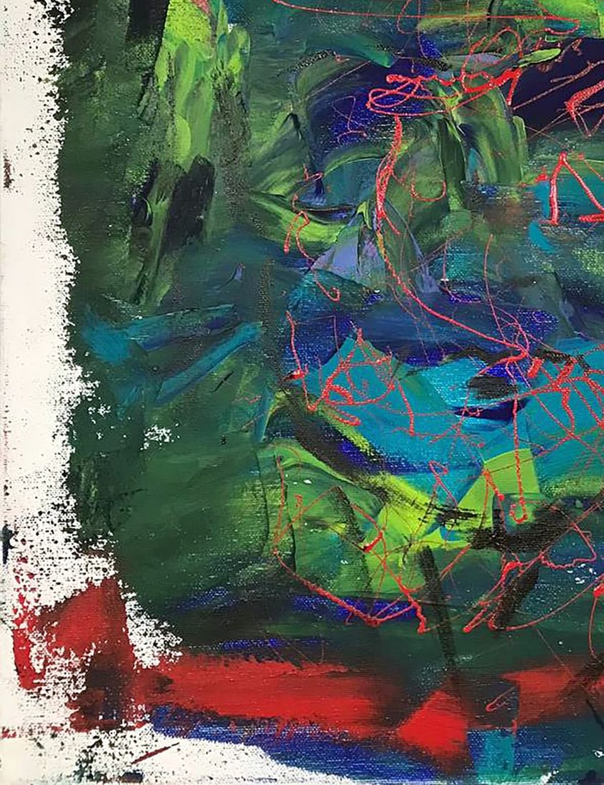 Acrylic painting Face Olga Melezhik - 6