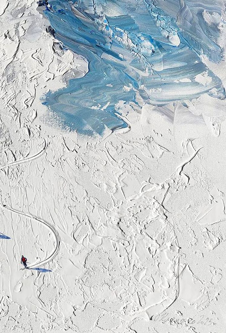 Acrylic painting Mountains steps to heaven Elena Klimenko - 5