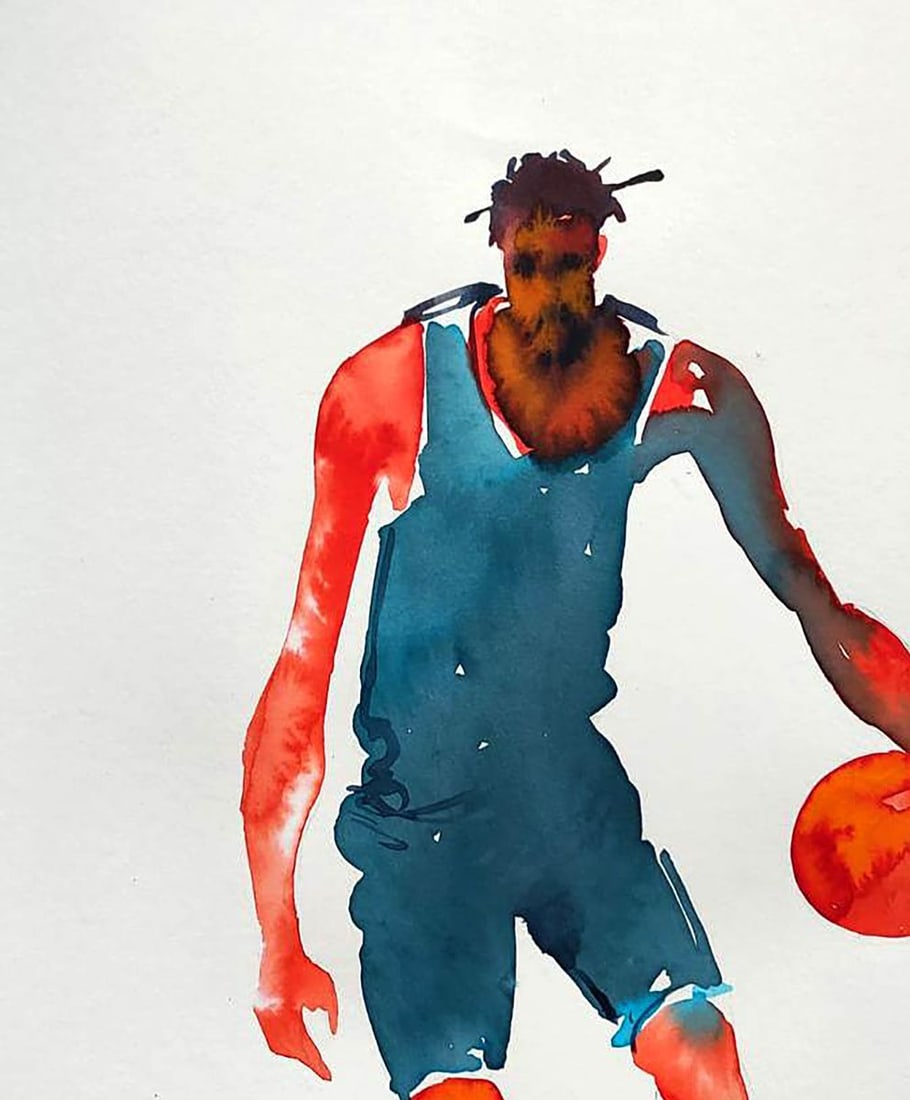 Watercolor painting Movement Elena Klimenko - 2