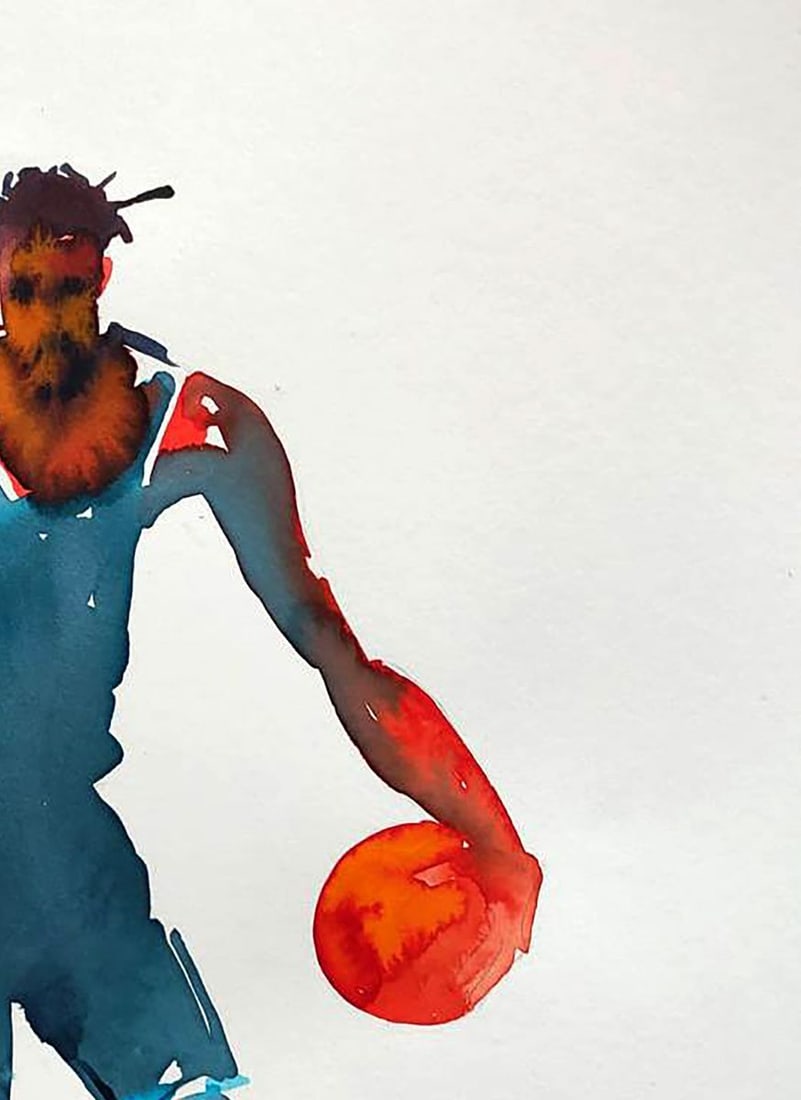 Watercolor painting Movement Elena Klimenko - 3