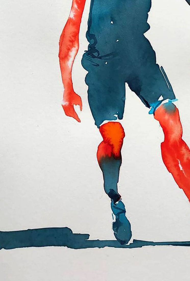 Watercolor painting Movement Elena Klimenko - 4