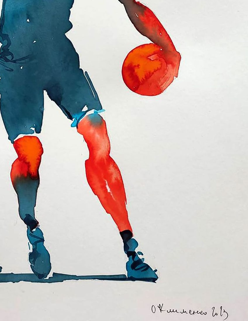 Watercolor painting Movement Elena Klimenko - 5