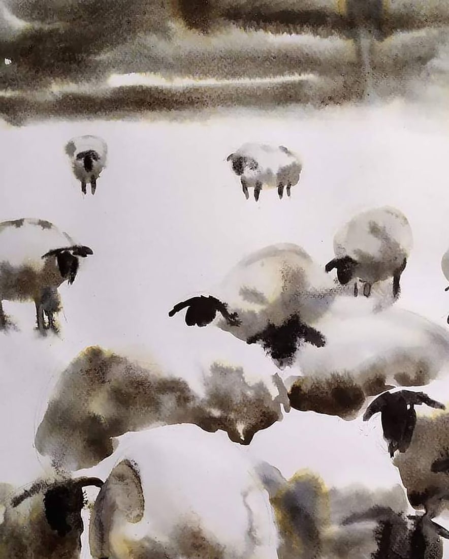 Watercolor painting Otara Elena Klimenko - 2