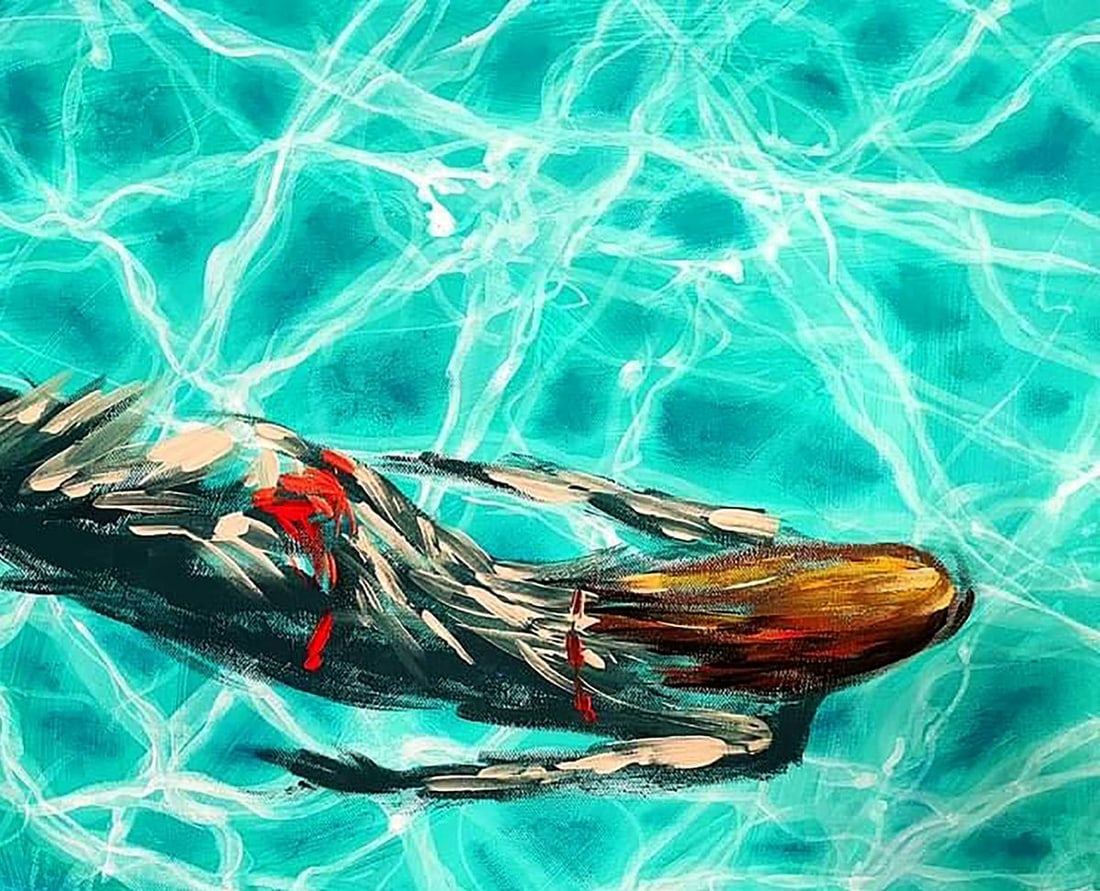 Acrylic painting Mermaid Elena Klimenko - 3