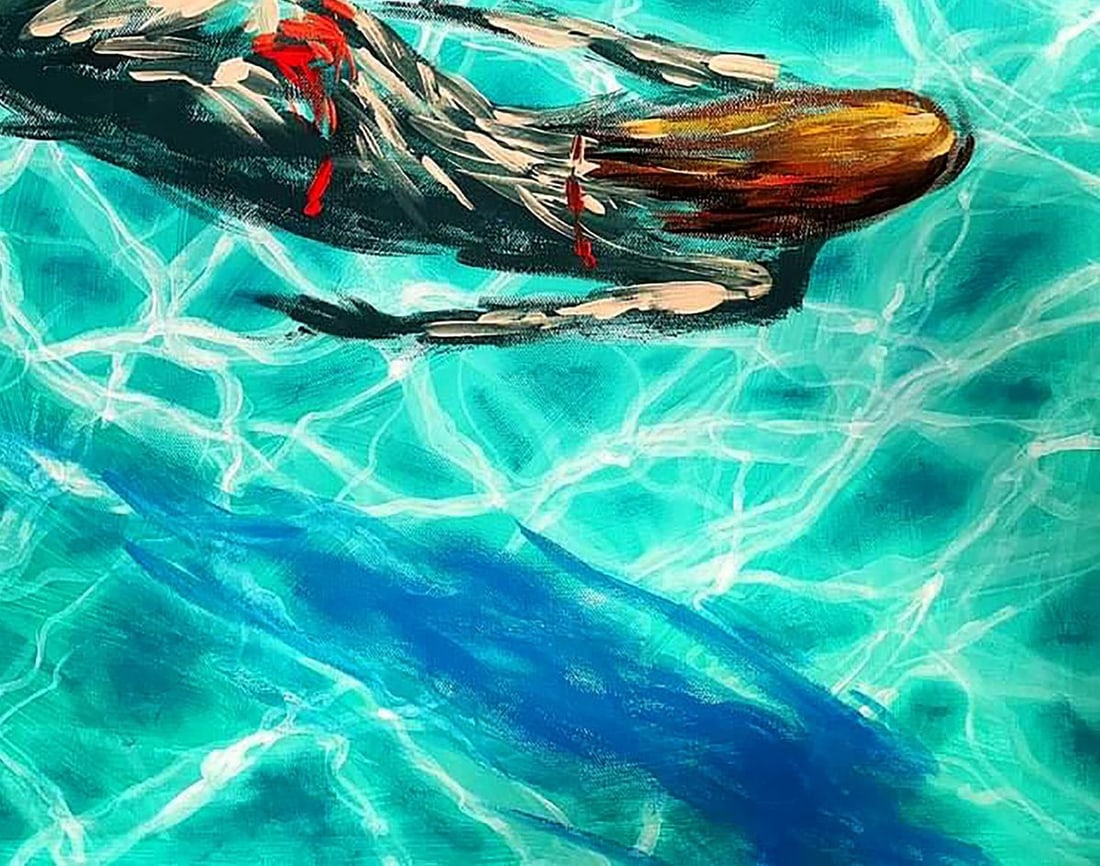 Acrylic painting Mermaid Elena Klimenko - 5