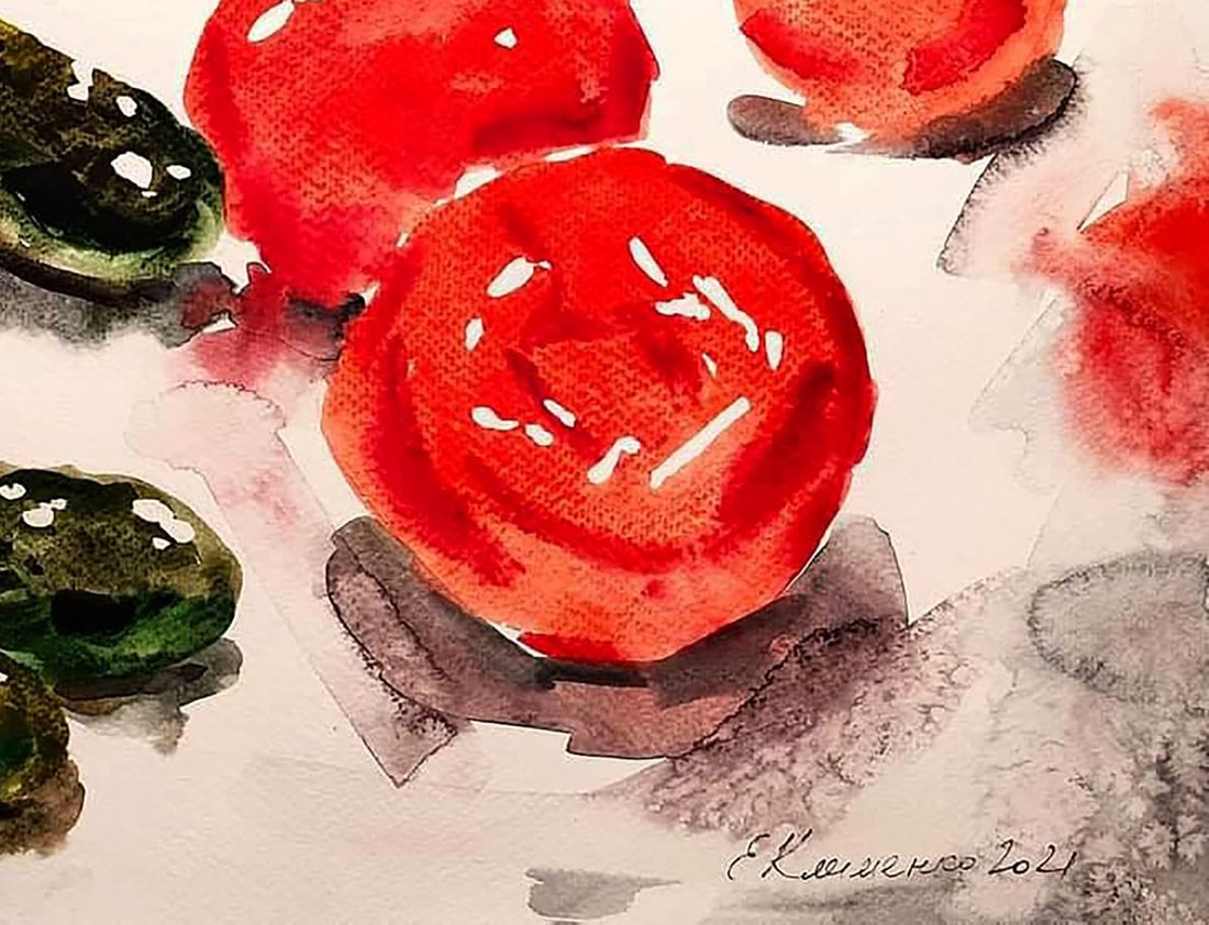 Watercolor painting Salty Elena Klimenko - 5
