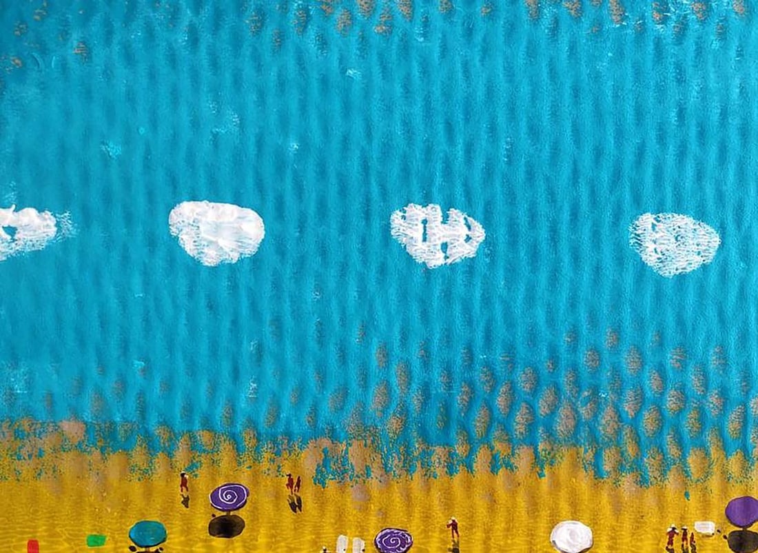 Acrylic painting Colorful summer Elena Klimenko - 2