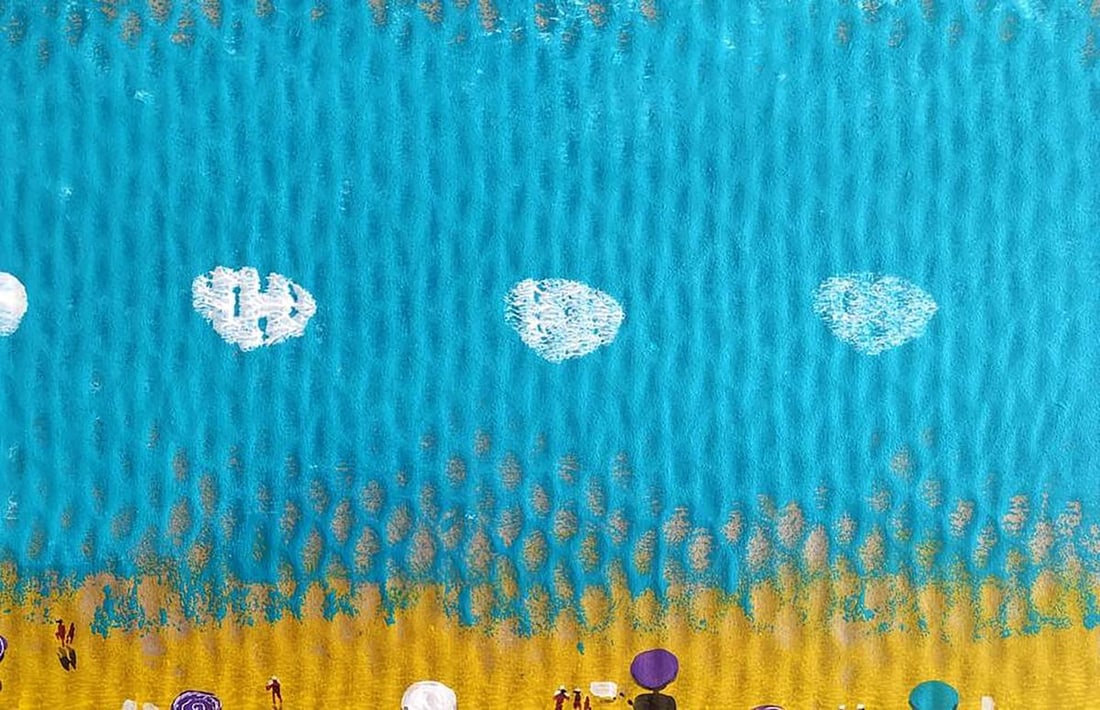 Acrylic painting Colorful summer Elena Klimenko - 3