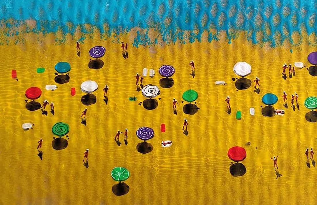 Acrylic painting Colorful summer Elena Klimenko - 4