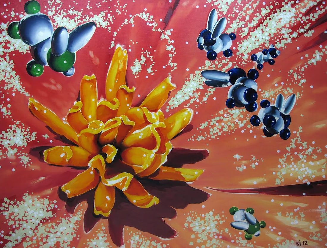 Oil painting Flora Igor Konovalov (1 of 7)