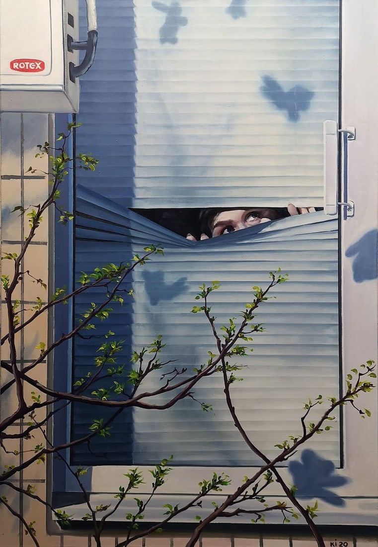 Oil painting Good news Igor Konovalov (1 of 7)