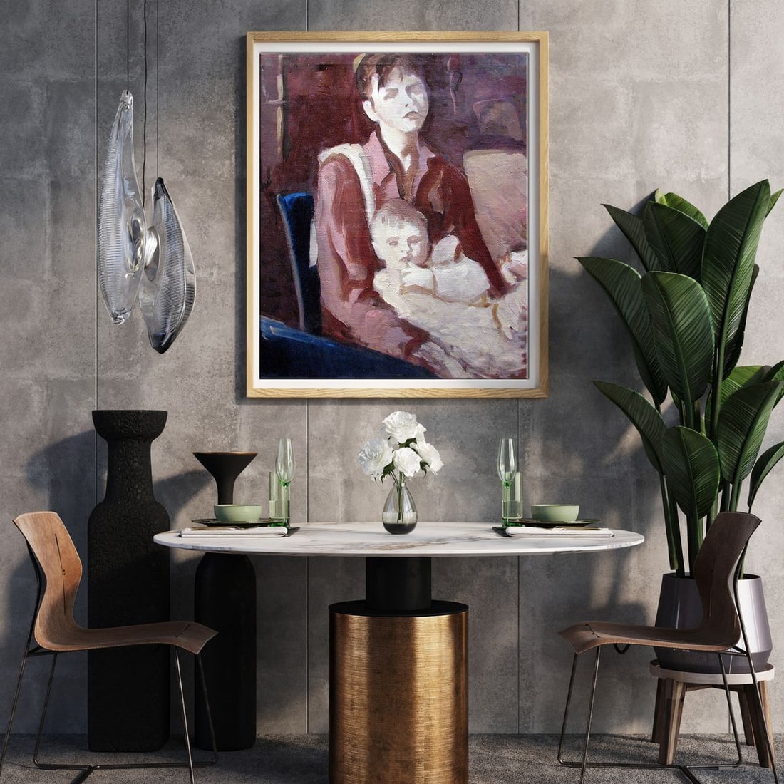 Oil painting Two Olgas Igor Konovalov - 2