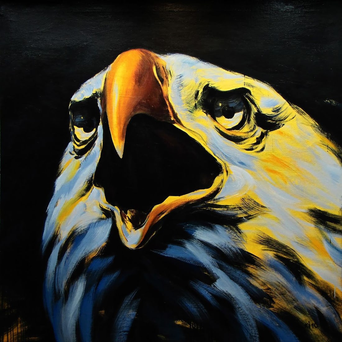 Oil painting Yellow eagle Igor Konovalov (1 of 7)