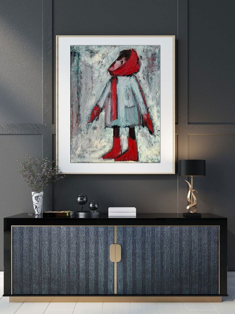 Oil painting Winter portrait Igor Konovalov - 2