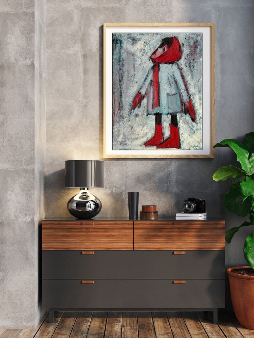 Oil painting Winter portrait Igor Konovalov - 3