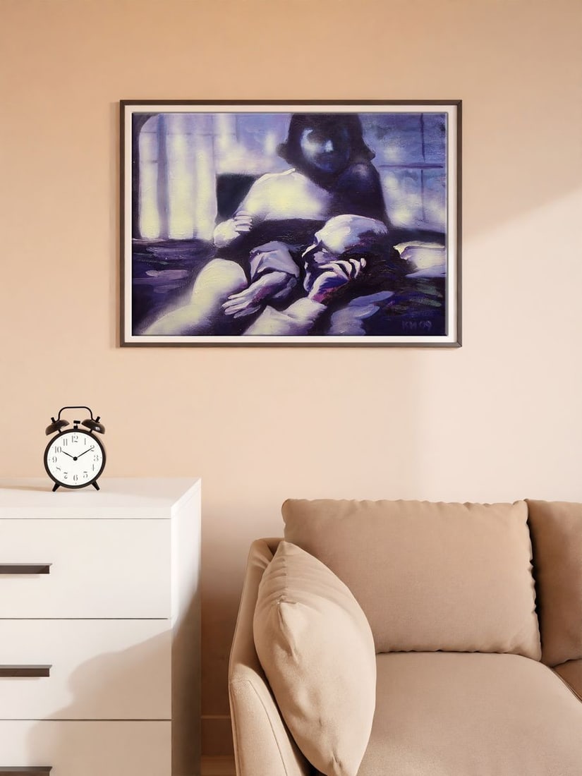 Oil painting I'll call you back Igor Konovalov - 2