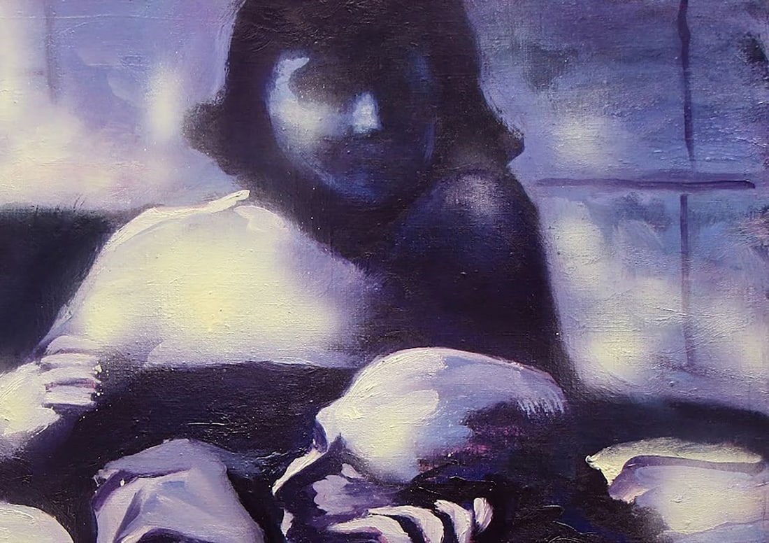 Oil painting I'll call you back Igor Konovalov - 5