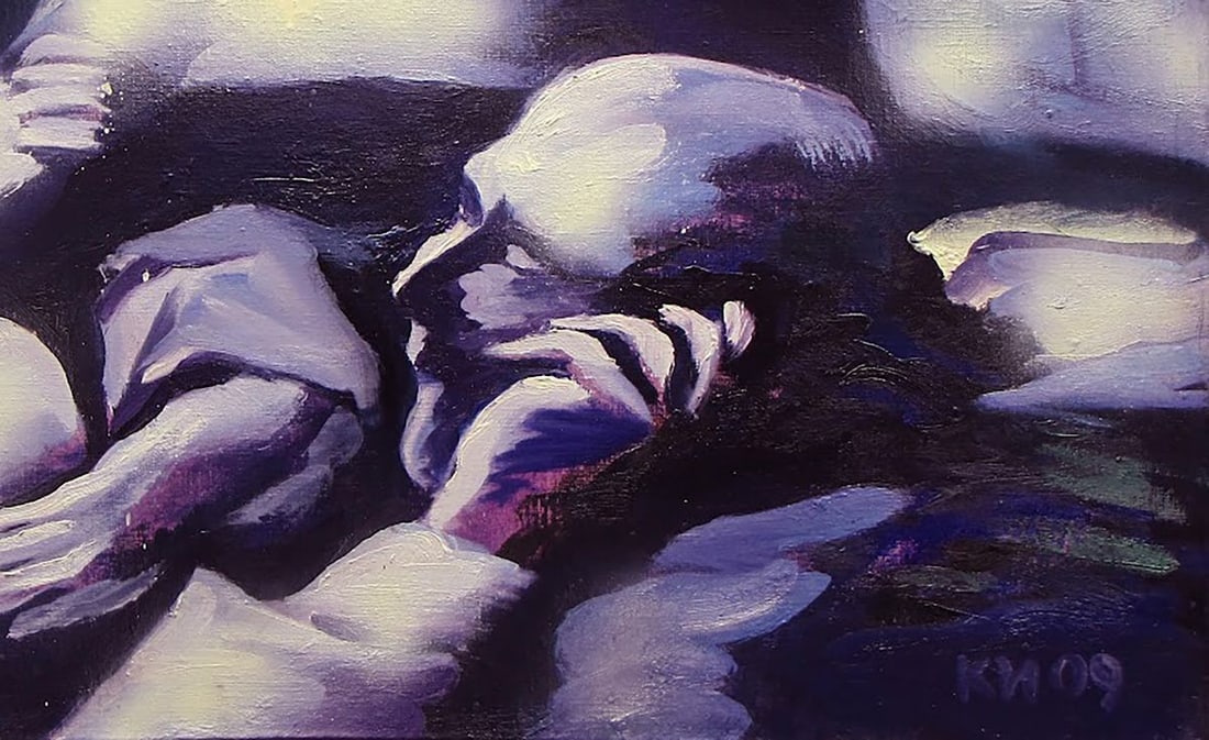 Oil painting I'll call you back Igor Konovalov - 7