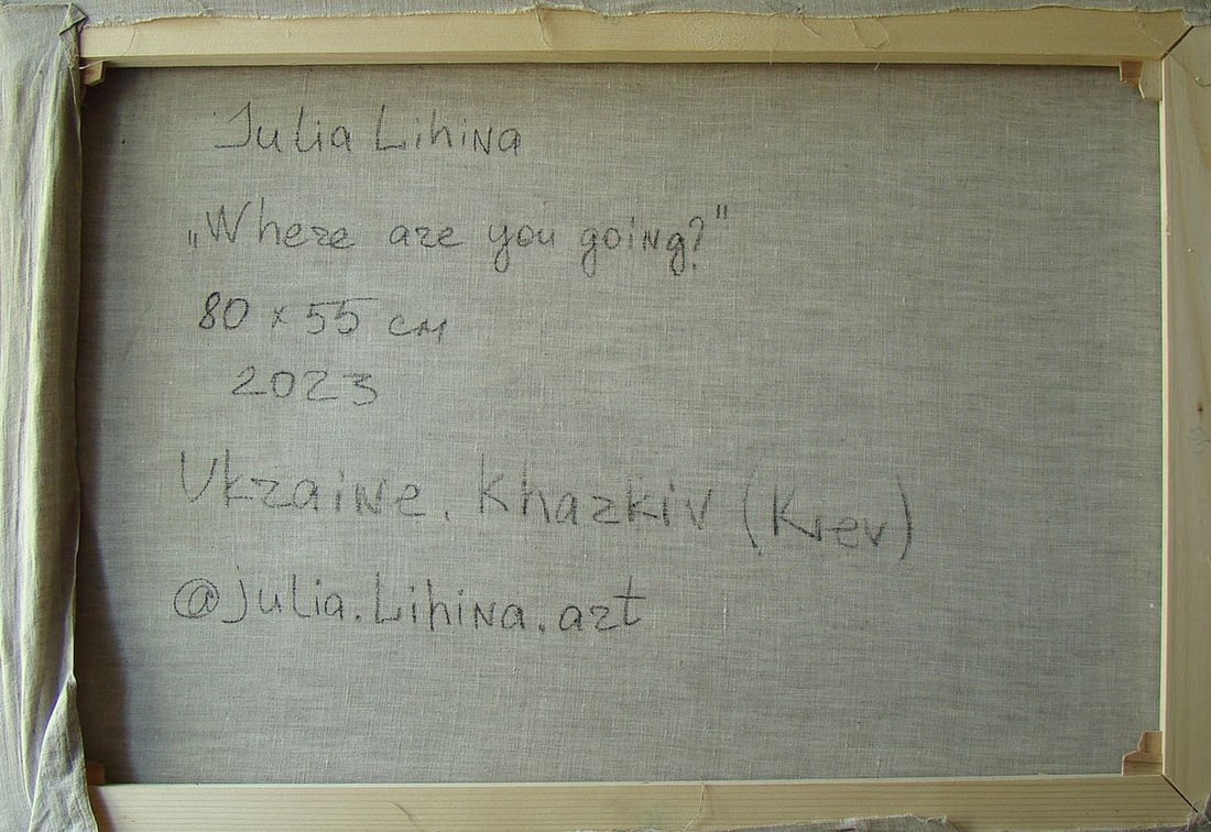 Oil painting Where are you going Yulia Lihina - 11