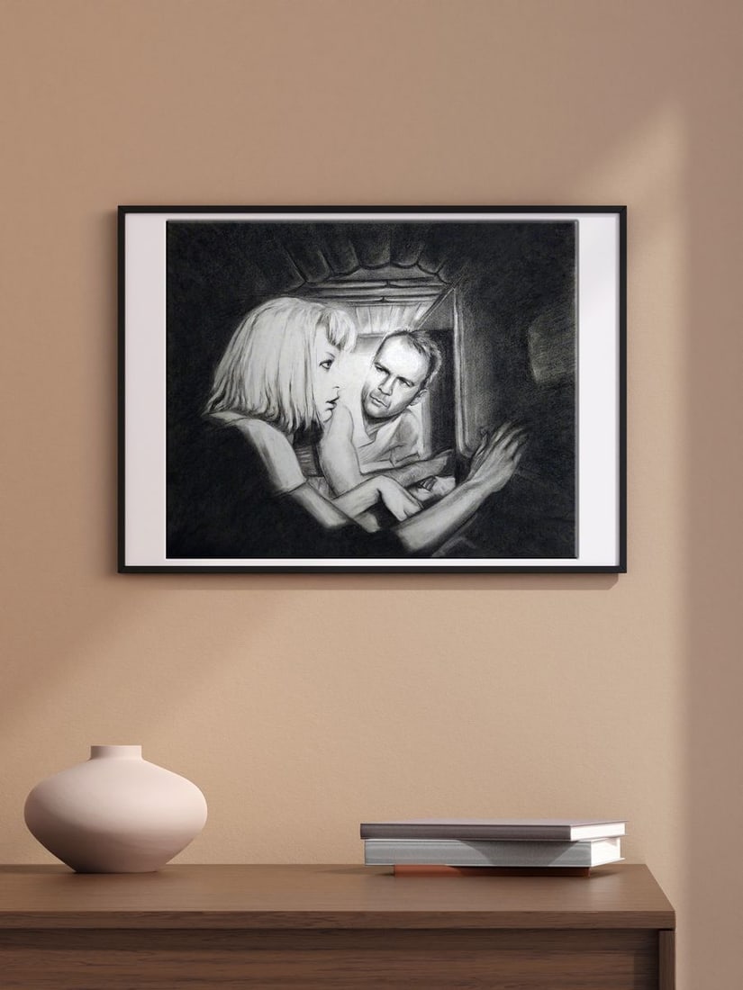 Coal painting The future is already here Yulia Lihina - 3