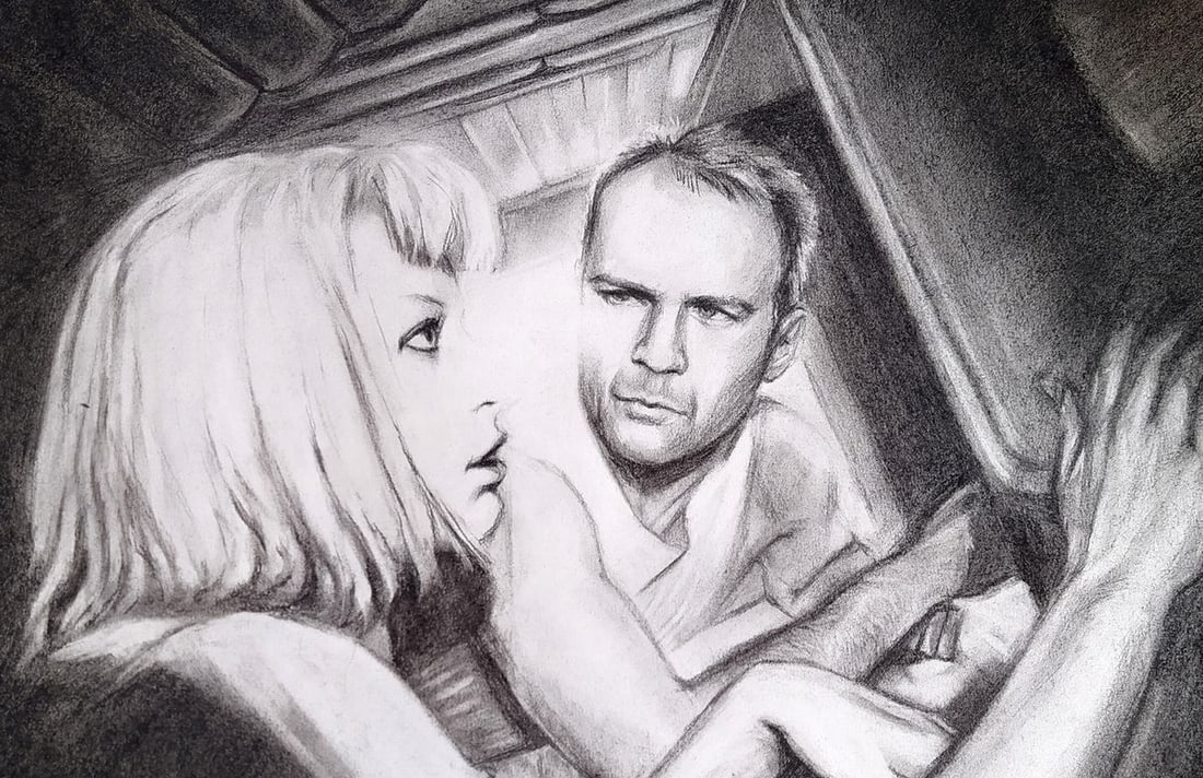 Coal painting The future is already here Yulia Lihina - 9