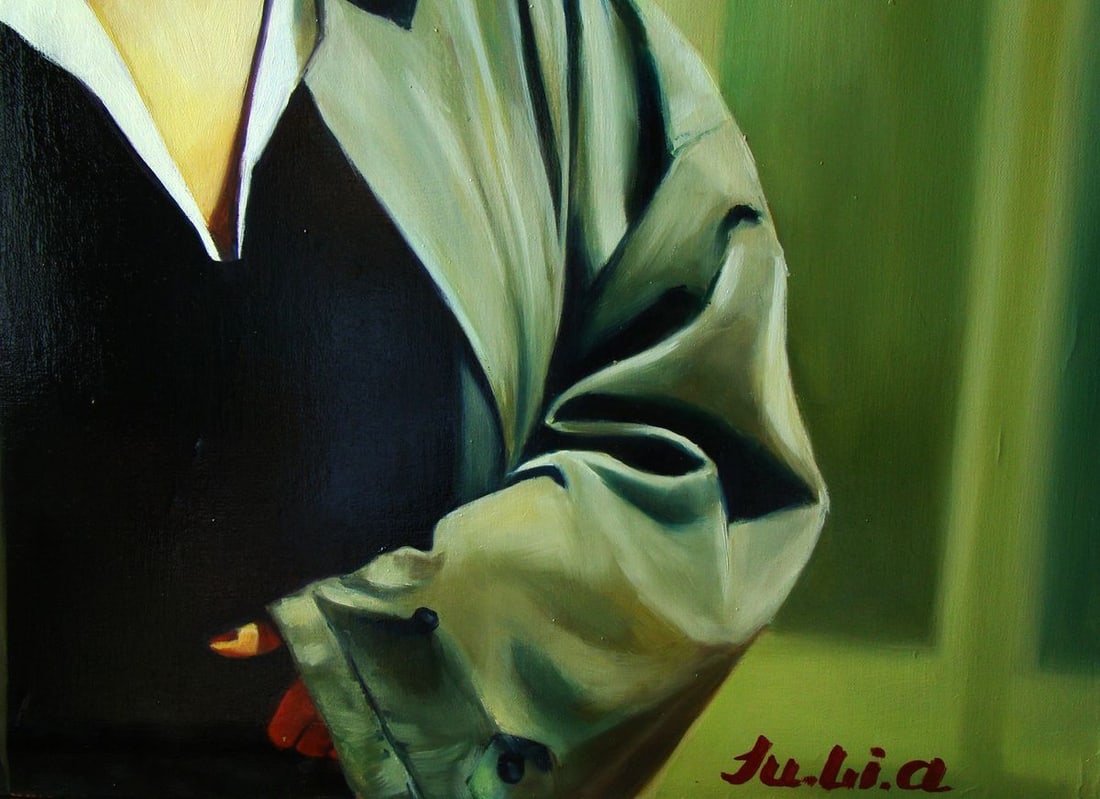 Oil painting In the drive Yulia Lihina - 6