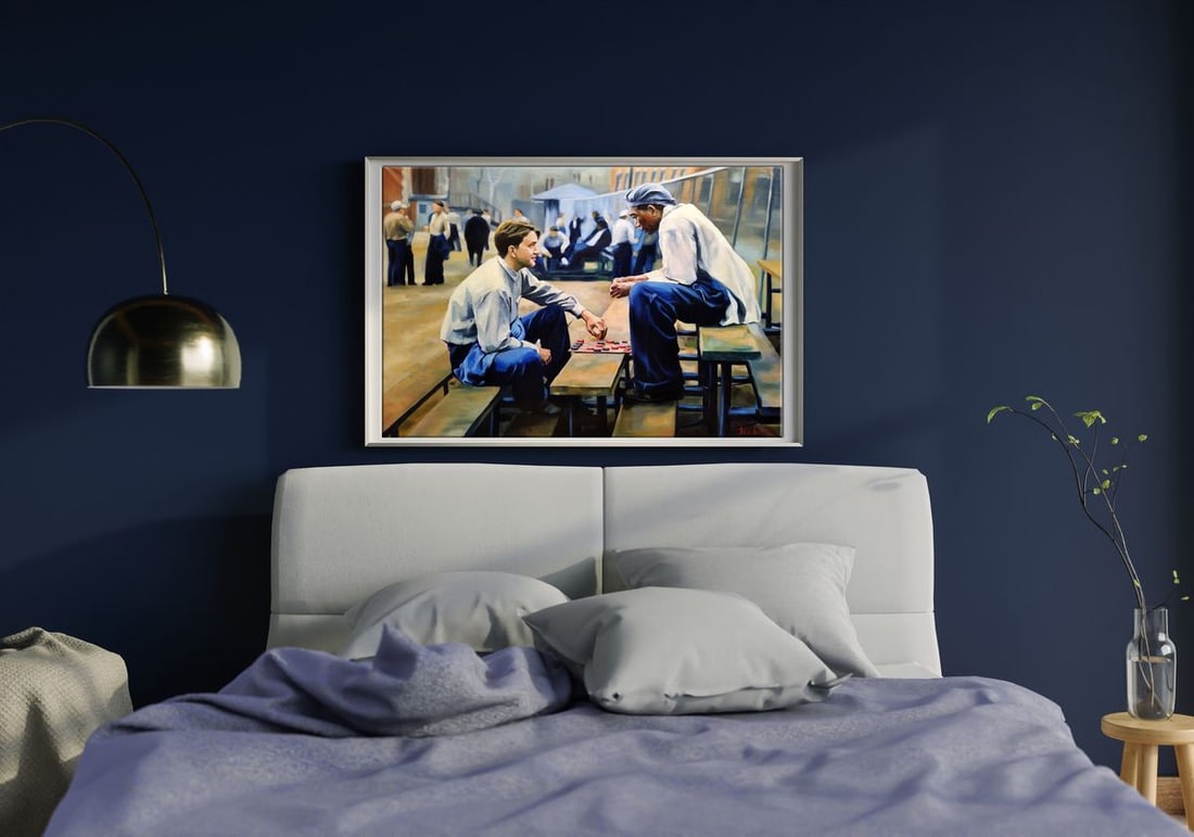 Oil painting Conspiracy of friends Yulia Lihina - 2